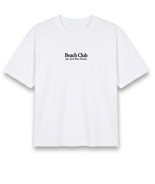 Playera Oversize Beach Club – Vibra Relax & Summer Style