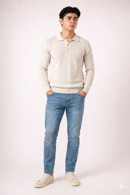 PLAYERA POLO DB CON BOTÓN ML