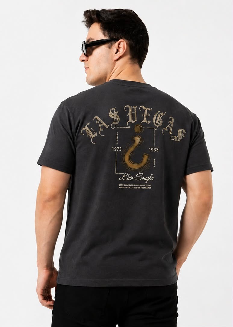 Playera Oversize “Las Vegas” – Estilo Urbano con Actitud Nocturna