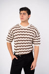 PLAYERA CON DISEÑO DE ONDAS