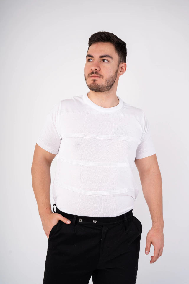 PLAYERA TEJIDA TIPO OLD MONEY