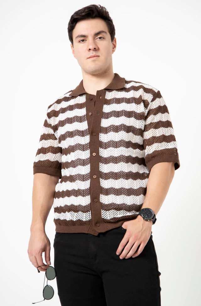 CAMISA DB CORTE OVERSIZED CON AGUJEROS